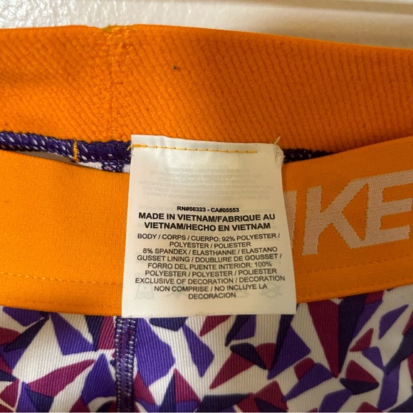 Nike Pro Dri Fit geometric multicolor biker shorts - Picture 7 of 8